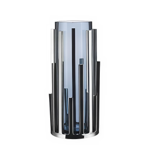 Zırhlı Mumluk Çelik Mavi 28 CM - СТЕКЛЯННЫЙ ПОДСВЕЧНИК СИНЕГО ЦВЕТА "ZIRHLI"