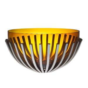 СТЕКЛЯННАЯ ДЕКОРОТИВНАЯ ЧАША AMBER