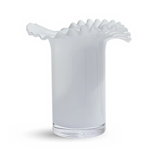 MADRID VAZO 23CM СТЕКЛЯННАЯ ДЕКОРАТИВНАЯ ВАЗА 230MM БЕЛЫЙ