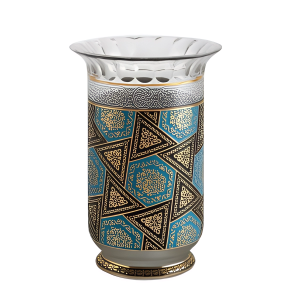 ÇİNİLİ VAZO 25,5х17 CM СТЕКЛЯННАЯ ДЕКОРАТИВНАЯ ВАЗА