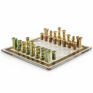 MURASSA SATRANC TAKIMI ШАХМАТЫ СТЕКЛЯННЫЕ MURASSA