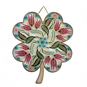 Dört Yapraklı Yonca Aksesuar 20 CM СТЕКЛЯННЫЙ НАСТЕННЫЙ ЧЕТЫРЕХЛИСТНЫЙ КЛЕВЕР