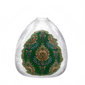 SÜMBÜL DOKUMALI VAZO 33х30,9 CM СТЕКЛЯННАЯ ДЕКОРАТИВНАЯ ВАЗА